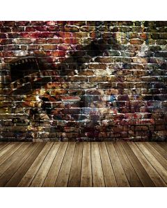 Brick Floor Computer Printed Photography Backdrop AUT-686