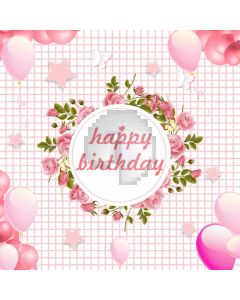 Birthday Flower Computer Printed Photography Backdrop AUT-689