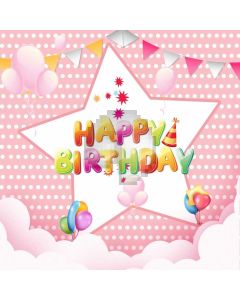 Birthday Flag Computer Printed Photography Backdrop AUT-690