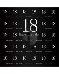 Birthday Black Computer Printed Photography Backdrop AUT-691