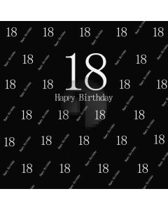 Birthday Black Computer Printed Photography Backdrop AUT-692