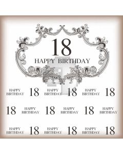 Birthday Garland Computer Printed Photography Backdrop AUT-695