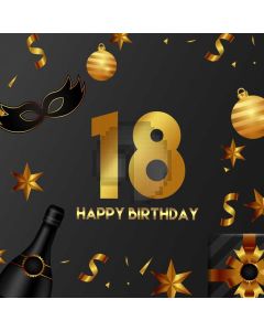 Birthday Mask Computer Printed Photography Backdrop AUT-696