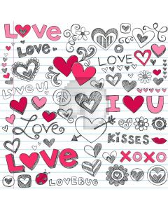 Heart Love Computer Printed Photography Backdrop AUT-700