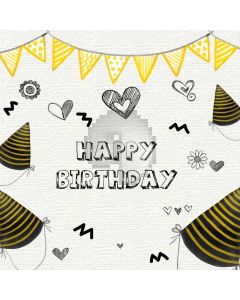 Birthday Flag Computer Printed Photography Backdrop AUT-701
