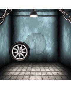 Wheel Tyre Computer Printed Photography Backdrop AUT-709
