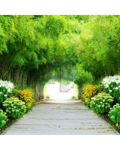 Tree Flower Computer Printed Photography Backdrop AUT-713
