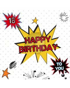 Birthday Star Computer Printed Photography Backdrop AUT-722