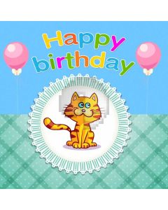 Birthday Ballon Computer Printed Photography Backdrop AUT-724