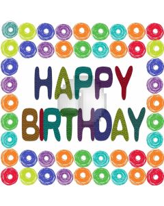 Birthday Colour Computer Printed Photography Backdrop AUT-726