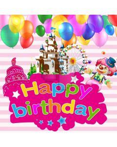 Birthday Ballon Computer Printed Photography Backdrop AUT-727