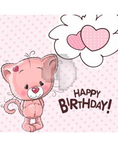 Birthday Cat Computer Printed Photography Backdrop AUT-734
