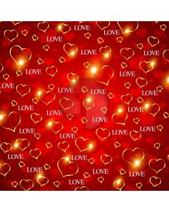 Red Heart Computer Printed Photography Backdrop AUT-737