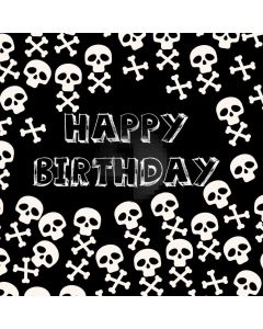 Birthday Skull Computer Printed Photography Backdrop AUT-743