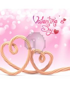 Heart Pink Computer Printed Photography Backdrop AUT-750