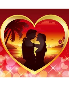 Couple Tree Heart Computer Printed Photography Backdrop AUT-756