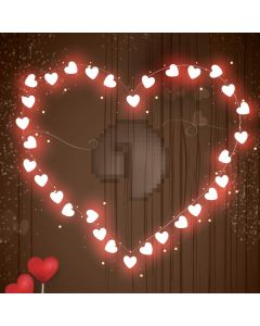 Heart Light Computer Printed Photography Backdrop AUT-761