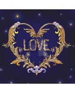 Purple Love Heart Computer Printed Photography Backdrop AUT-766