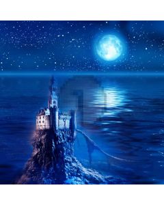 Castle Moon Computer Printed Photography Backdrop AUT-813