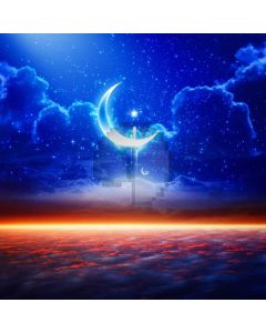 Moon Light Computer Printed Photography Backdrop AUT-835