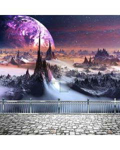 Moon Hill Computer Printed Photography Backdrop AUT-864
