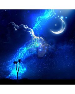 Moon Tree Lightning Computer Printed Photography Backdrop AUT-865
