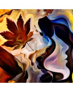 Leave Color Computer Printed Photography Backdrop AUT-909