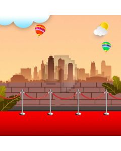 Pillar Ballon Computer Printed Photography Backdrop AUT-932