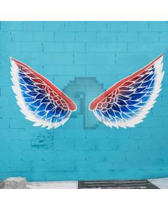 Wing Blue Brick Computer Printed Photography Backdrop AUT-933