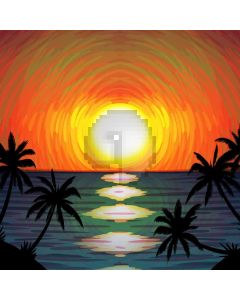 Sunset Tree Computer Printed Photography Backdrop AUT-947