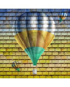 Ballon Brick Wall Computer Printed Photography Backdrop AUT-949