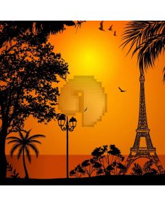 Sun Tree Computer Printed Photography Backdrop AUT-955