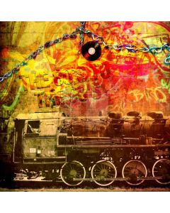Music Wheel Computer Printed Photography Backdrop AUT-979