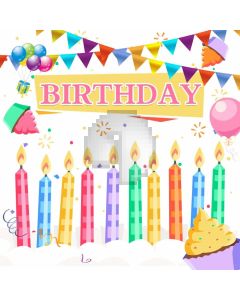 Birthday Color Computer Printed Photography Backdrop AUT-989