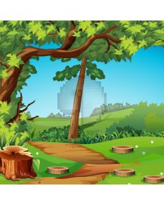 Tree Road Computer Printed Photography Backdrop AUT-994