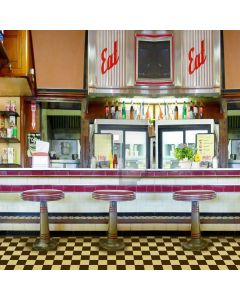 Restaurant Computer Printed Photography Backdrop CM-6690