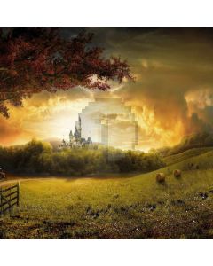 Autumn Castle Computer Printed Photography Backdrop CM-6755