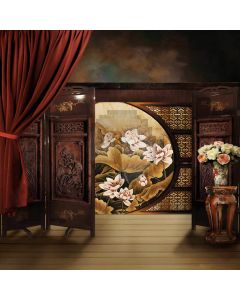Chinese Style Elegant Indoor Computer Printed Photography Backdrop CM-6807