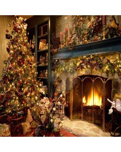Beautiful Xmas Tree Computer Printed Photography Backdrop DGX-014