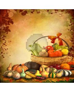 Pumpkin Party  Computer Printed Photography Backdrop DGX-113