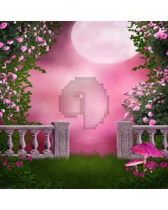 Courtyard Flowers  Computer Printed Photography Backdrop DGX-120