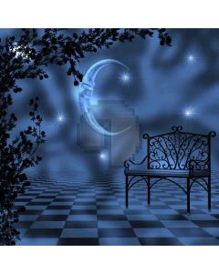 Black Seat With Moon  Computer Printed Photography Backdrop DGX-151