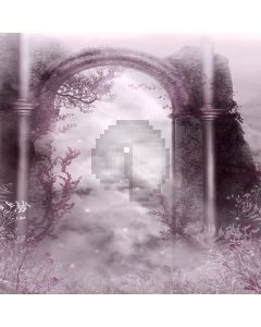 Clouds With Column  Computer Printed Photography Backdrop DGX-204