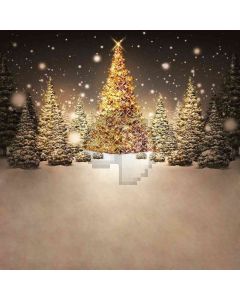 Enchanting Snowy Night Computer Printed Photography Backdrop DGX-37