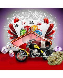 Luxury Motorcycle Exhibition Computer Printed Photography Backdrop DGX-383