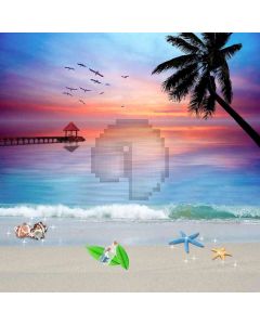 Stunning Sea Views Computer Printed Photography Backdrop DGX-387