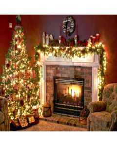 Bright Xmas Tree Computer Printed Photography Backdrop DGX-44