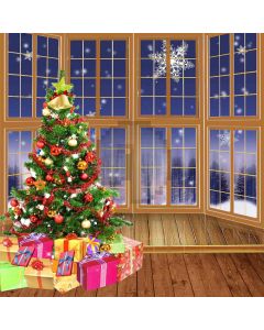 Stack Of Xmas Gifts Computer Printed Photography Backdrop DGX-450