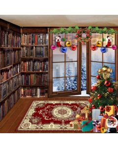 Nice Xmas Decoration Computer Printed Photography Backdrop DGX-455