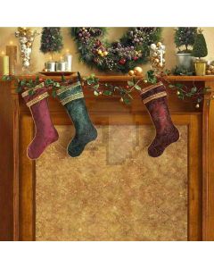 Xmas Stockings Computer Printed Photography Backdrop DGX-63